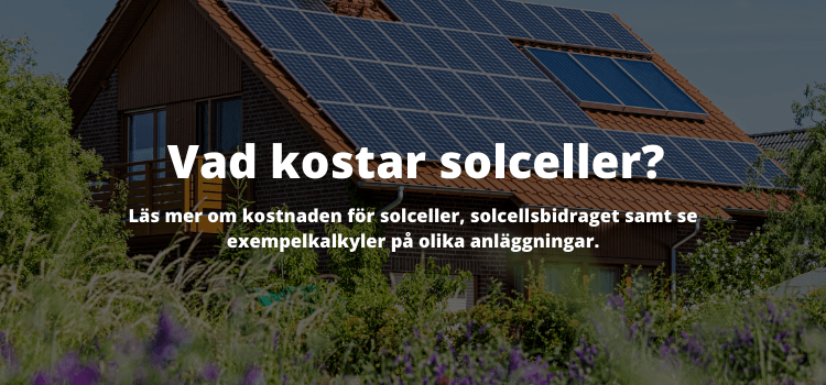 Solceller pris: vad kostar solceller?