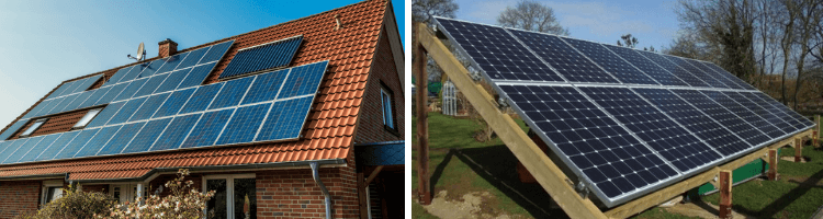 solceller på tak vs solceller på marken