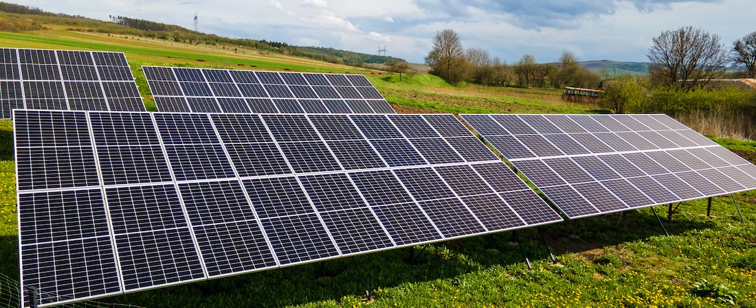 solceller på marken